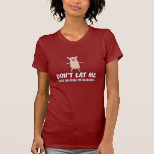 T-shirt Chemise drôle de porc : Ne me mangez pas