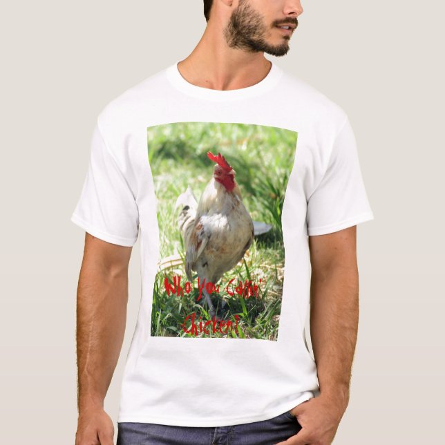T-shirt Chemise drôle de poulet (Devant)