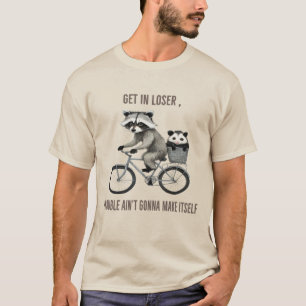 T-shirt Chemise drôle de Raton Laveur & Opossum Meme Cad