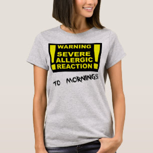T-shirt Chemise drôle de réaction allergique grave aux mat