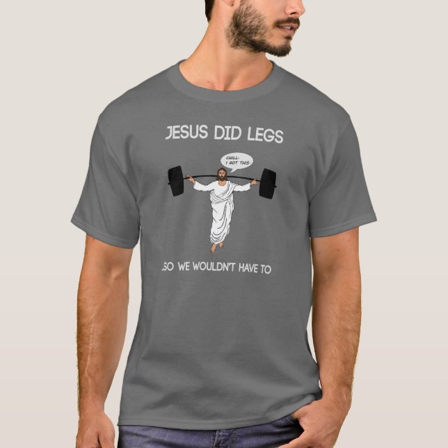 T-shirt Chemise drôle de séance d'entraînement - Jésus a (Devant)