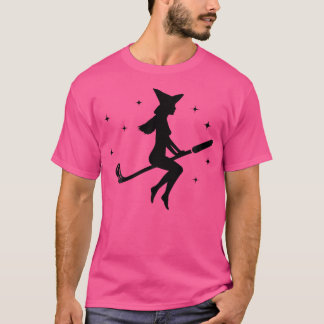 T-shirt Chemise drôle de sorcière d'Halloween Golf Stick p
