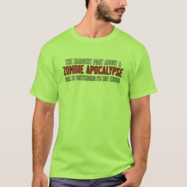 T-shirt Chemise drôle de zombi (Devant)