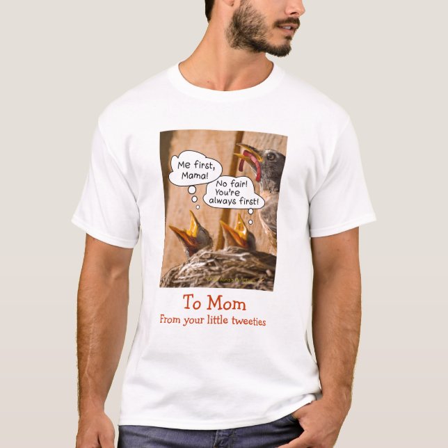 T-shirt Chemise drôle du jour de mère de alimentation de (Devant)