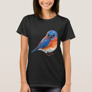 T-shirt Chemise Drôle Eastern Bluebird Amoureux des Oiseau