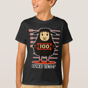 T-shirt Chemise drôle mouton perdu Luc 15 1