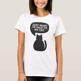 T-shirt Chemise drôle pour chat et anxiété sociale | Cadea