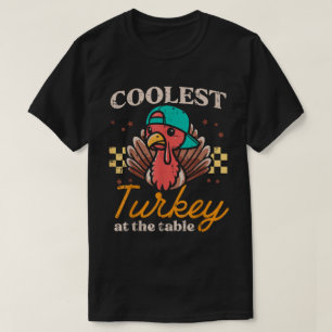 T-shirt Chemise drôle pour enfants avec le dindon le plus