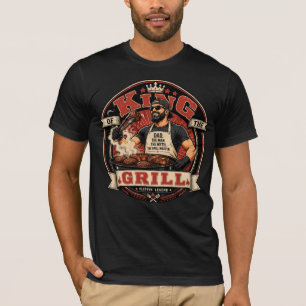 T-shirt Chemise drôle pour papa de barbecue Cadeau de gr
