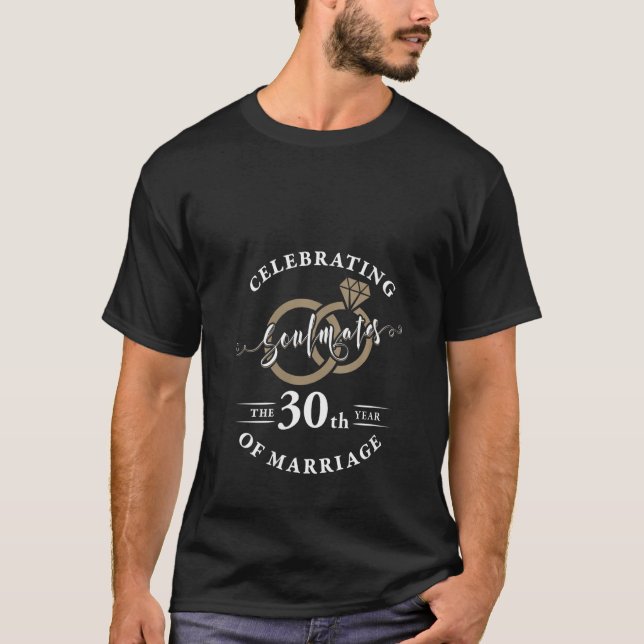 T-shirt Chemise du 30e anniversaire de Mariage 30 ans de (Devant)