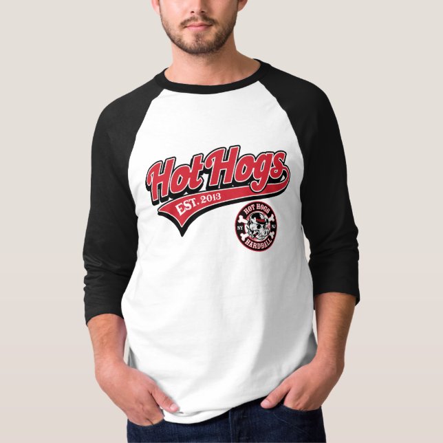 T-shirt Chemise du base-ball des hommes classiques chauds (Devant)