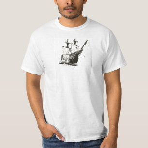 T-SHIRT CHEMISE DU BATEAU DE PIRATE T