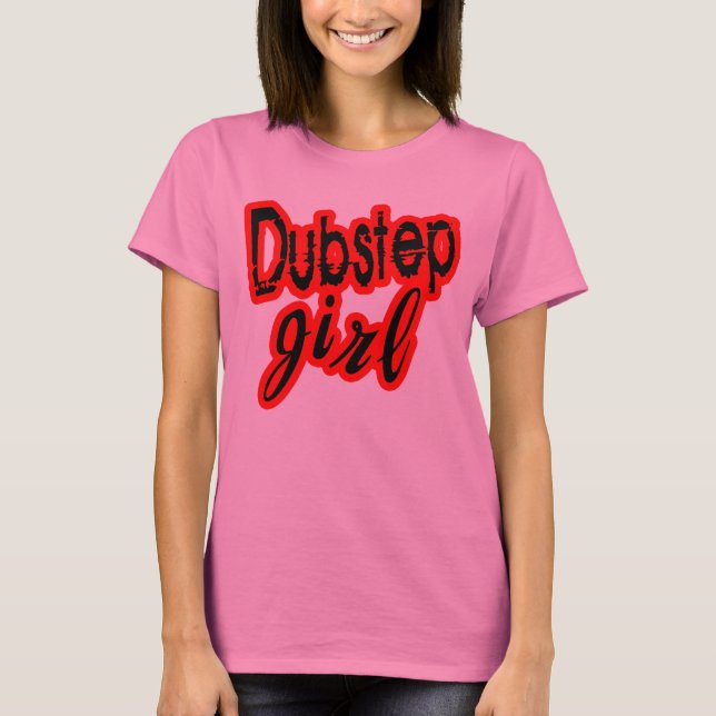T-shirt chemise du club de danse de fille de Dubstep de (Devant)