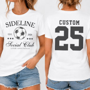 T-shirt Chemise du club social de la ligne de touche, jour