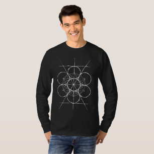 T-shirt Chemise du cube de Metatron sacré artistique de la