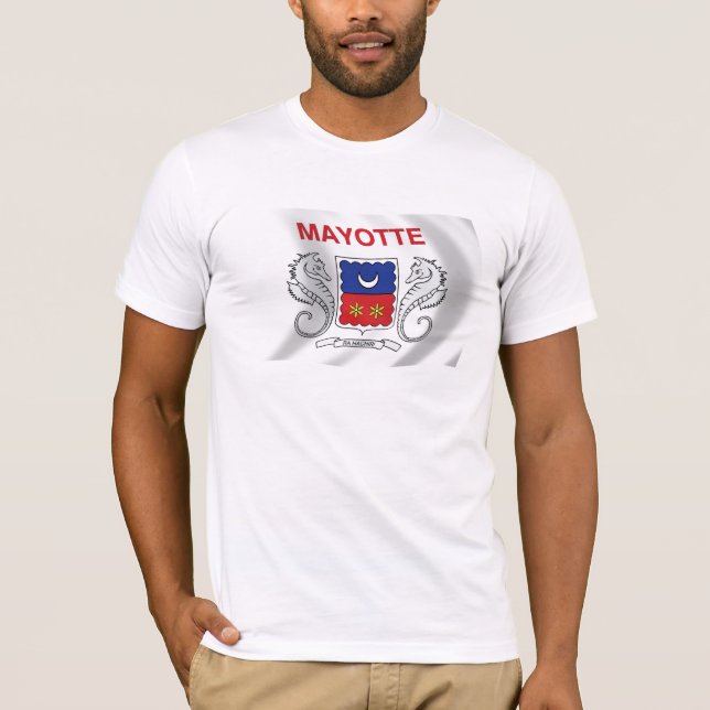 T-shirt Chemise du drapeau de Mayotte (Devant)