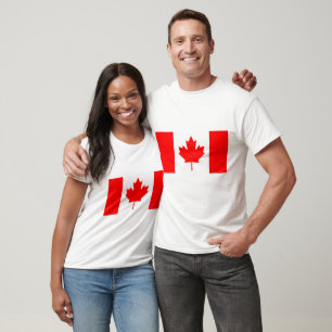 T-shirt Chemise du drapeau du Canada Chemises personnalisé