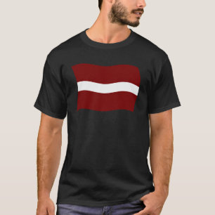 T-shirt Chemise du drapeau letton