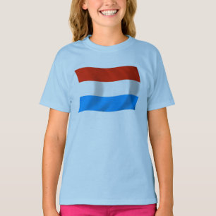 T-shirt Chemise du drapeau luxembourgeois