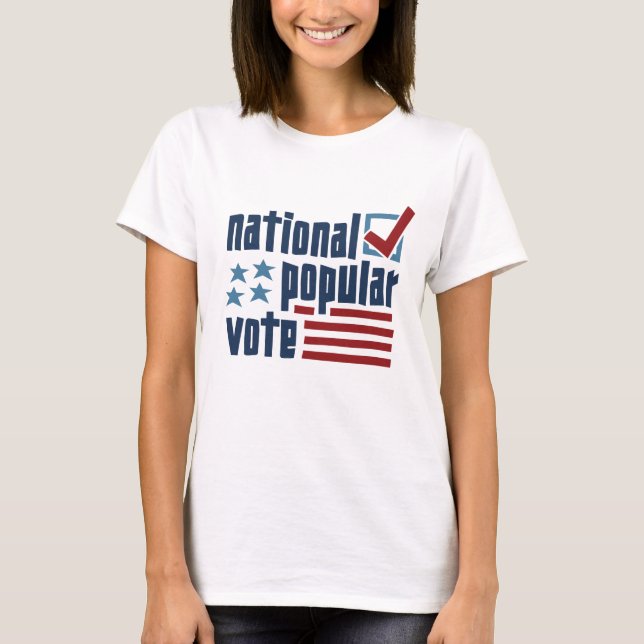 T-shirt Chemise du drapeau national populaire (Devant)