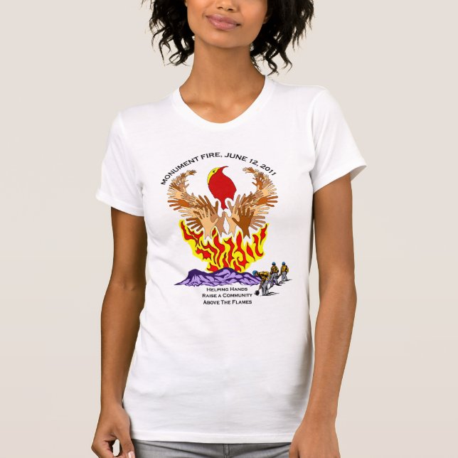 T-shirt Chemise du feu de monument de l'Arizona (Devant)