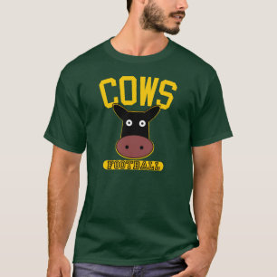 T-shirt Chemise du football de vaches