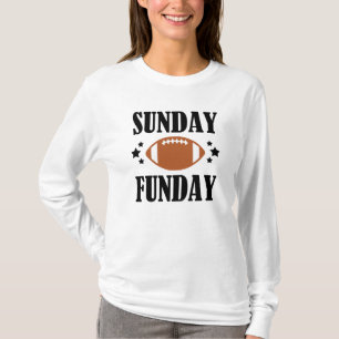T-shirt Chemise du football des femmes drôles de dimanche