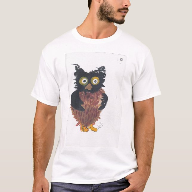 T-shirt Chemise du hibou des hommes (Devant)