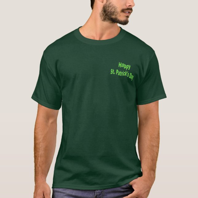 T-shirt Chemise du jour de St Patrick avec la conception (Devant)