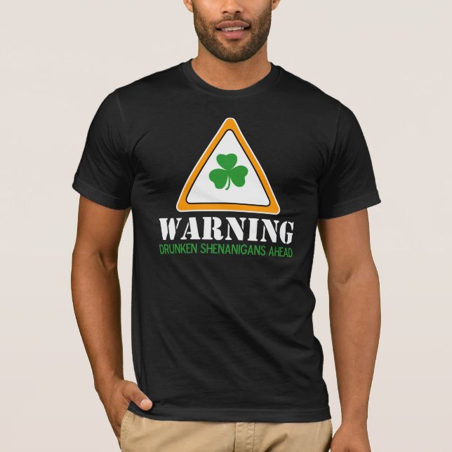 T-shirt Chemise du jour de St Patrick ivre de malice (Devant)