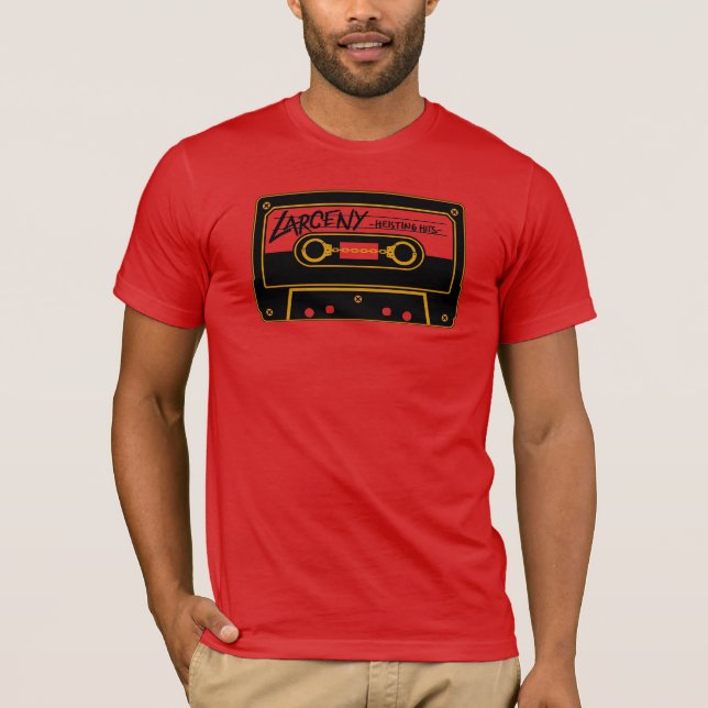 T-shirt Chemise du logo rouge pour hommes (Devant)