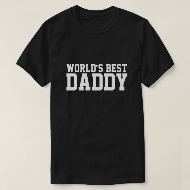 T-shirt Chemise du meilleur papa du monde (Design devant)