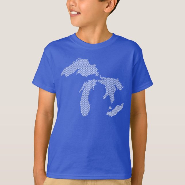 T-shirt Chemise du Michigan d'enfants (Devant)