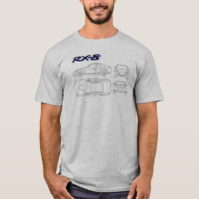 T-shirt chemise du modèle rx8 (Devant)