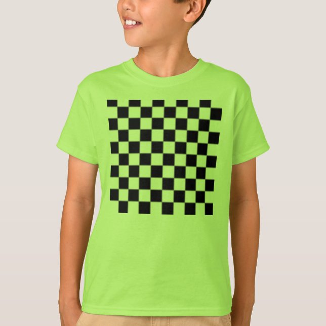 T-shirt Chemise du Motif Checker (Devant)