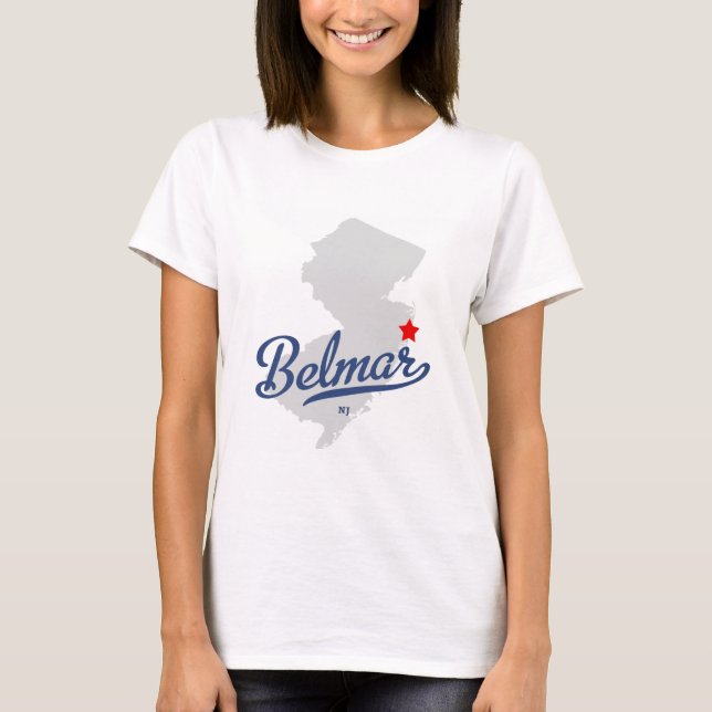 T-shirt Chemise du New Jersey NJ de Belmar (Devant)