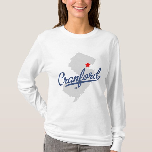 T-shirt Chemise du New Jersey NJ de Cranford (Devant)