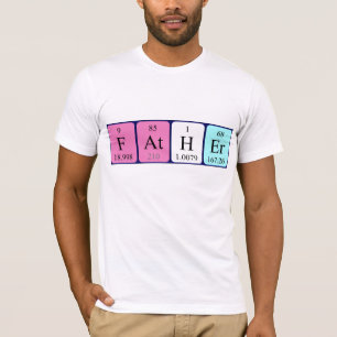 T-shirt Chemise du nom de la table du père périodique