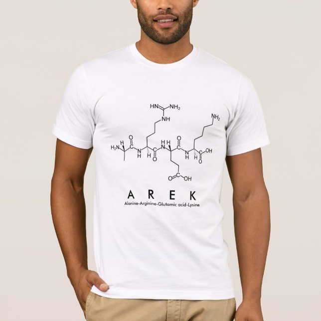 T-shirt Chemise du nom du peptide Arek (Devant)