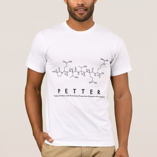 T-shirt Chemise du nom du peptide Petter (Devant)