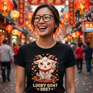 T-shirt Chemise du Nouvel An chinois 2027 Année de la Chèv