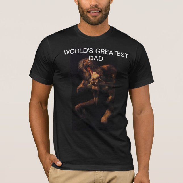 T-shirt Chemise du papa du monde de Goya la plus grande (Devant)