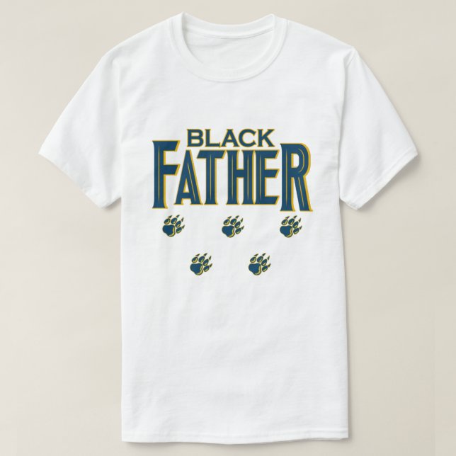 T-shirt Chemise du père noir (Design devant)