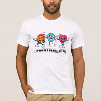 T-shirt Chemise du personnel de football de boule Disco