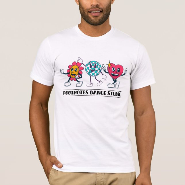 T-shirt Chemise du personnel de football de boule Disco (Devant)