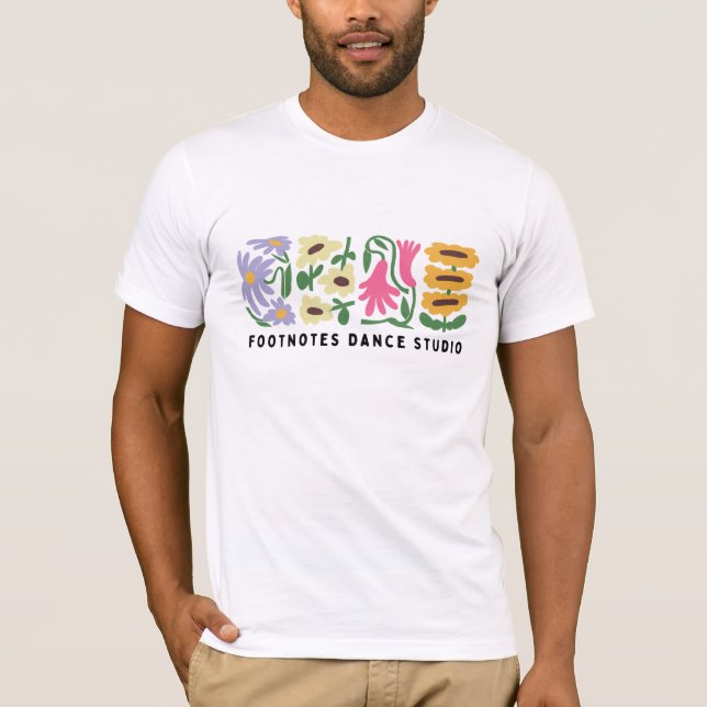 T-shirt Chemise du personnel Floral Footnotes (Devant)