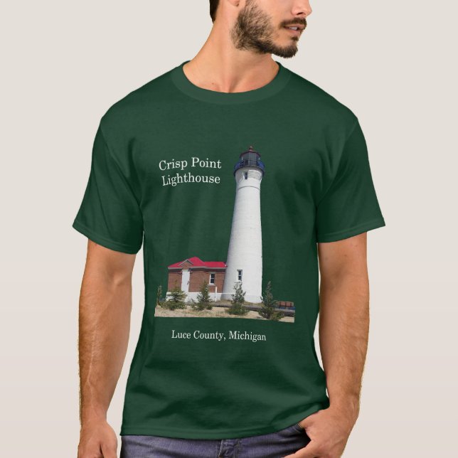 T-shirt Chemise du phare de Crisp Point (Devant)