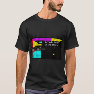 T-shirt Chemise du tableau périodique des atomes