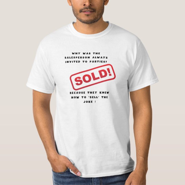 T-shirt Chemise du vendeur, Chemise du vendeur drôle (Devant)
