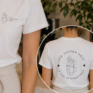 T-shirt Chemise d'uniforme pour le personnel de café perso